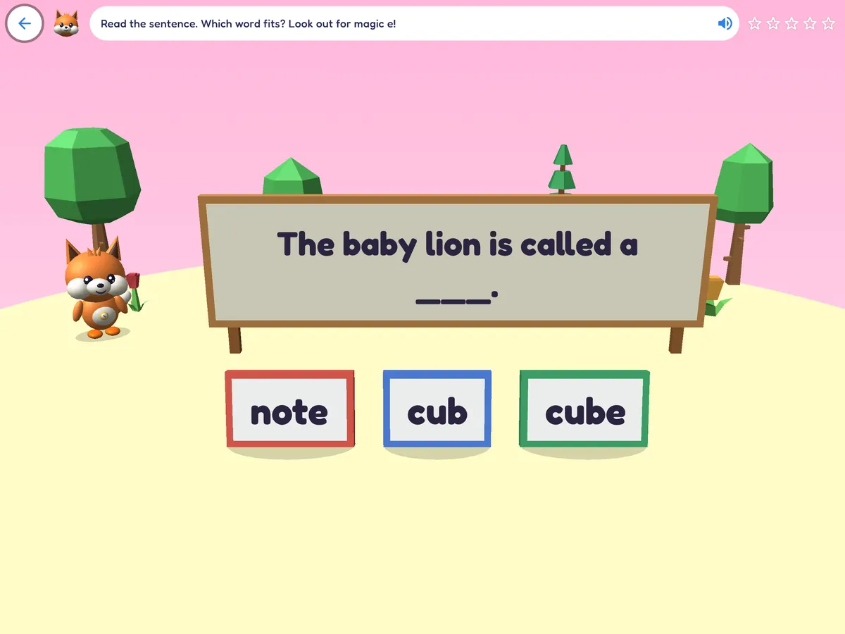 An English game about magic e: which word completes 'Squeeze the ___ of toothpaste': made, tub or tube?